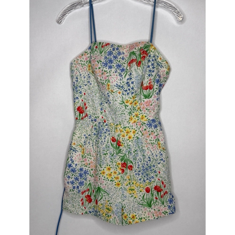 Seawaves Vintage Floral Swim Bathing Suit Shorty Jumper Women's Size 10 EUC